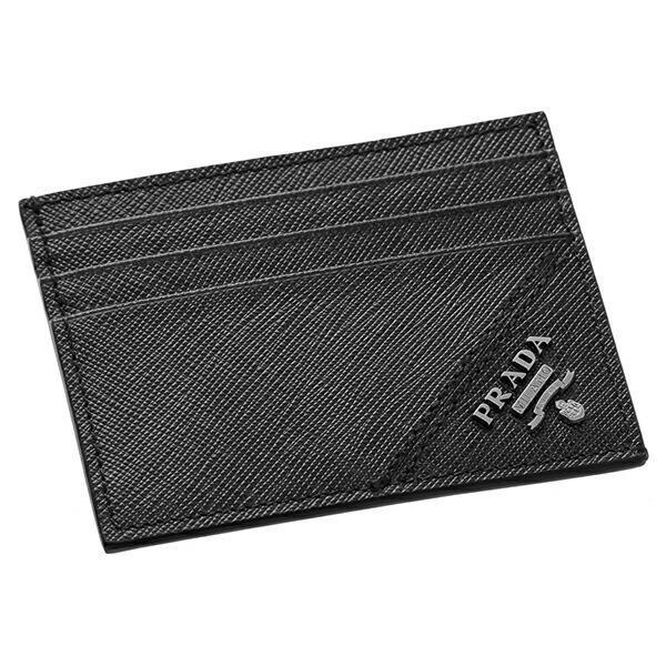 Prada Saffiano Card Holder Black